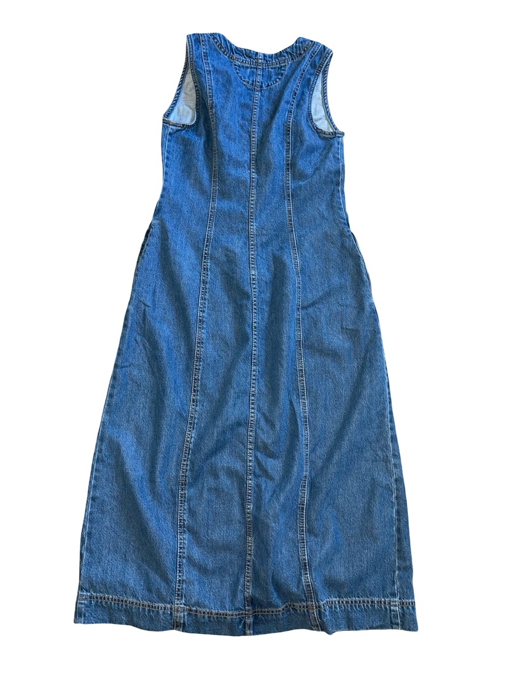 NWT Universal Thread Denim Button Down Ankle Midi Dress Blue size 6 - Picture 4 of 8